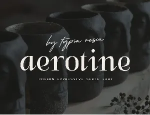 Aerotine font