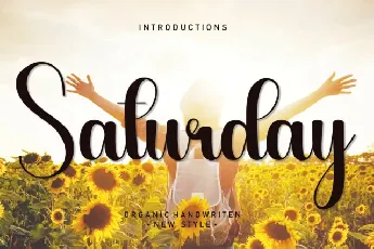 Saturday Handwritten font