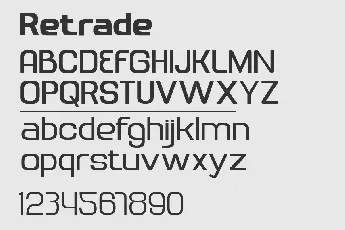 Retrade font