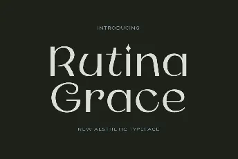 Rutina Grace font