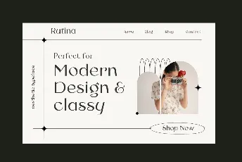 Rutina Grace font