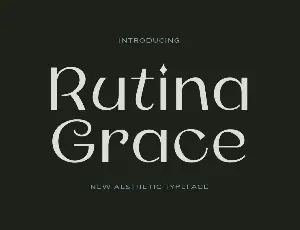 Rutina Grace font