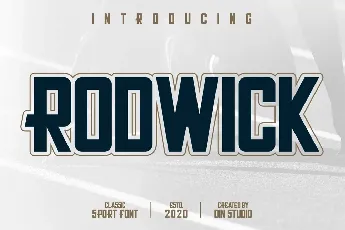 Rodwick Sport Display font