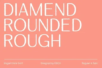 Diamend Rounded Rough font