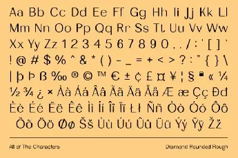 Diamend Rounded Rough font