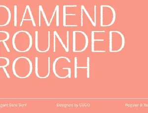 Diamend Rounded Rough font