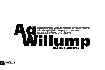 Willump font