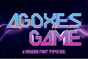 AGOYES GAME font