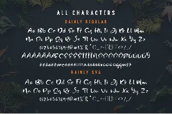 Rainly font