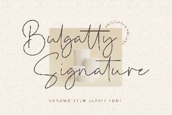 Bulgatty Signature font