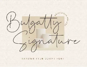 Bulgatty Signature font