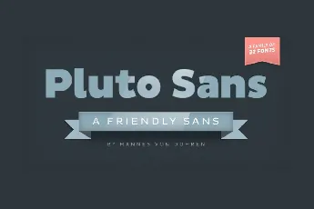 Pluto Sans font