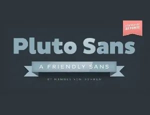 Pluto Sans font