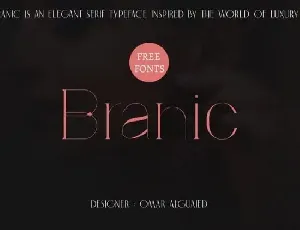 Branic Display font