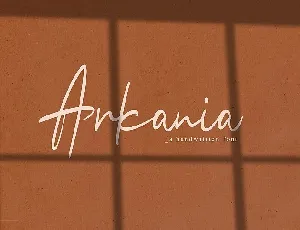 Arkania Handwritten font