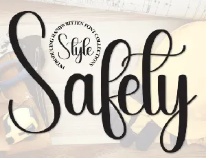 Safety Script font