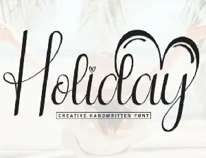 Holiday Script Typeface font