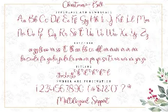 Christmas Bell Calligraphy Script font