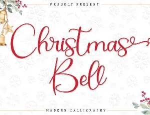 Christmas Bell Calligraphy Script font