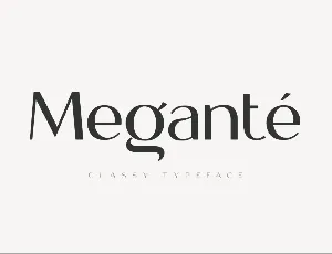 Megante font