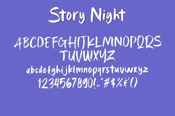 Story Night font