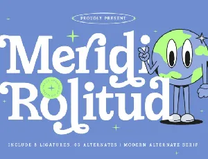 Meridi Rolitud Serif font