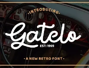 Gatelo Retro font