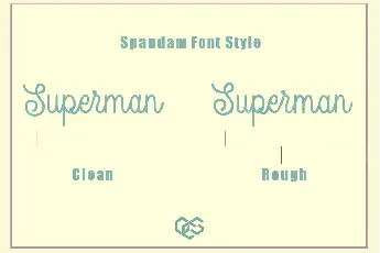 Spandam font