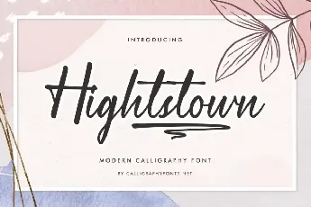 Hightstown Demo font