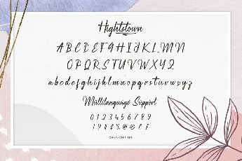 Hightstown Demo font