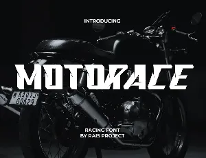 Motorace Demo font