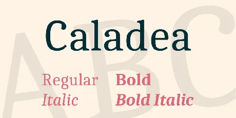 Caladea font