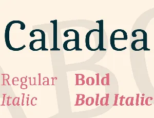 Caladea font