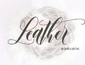 Leather Script font