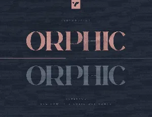 Orphic font