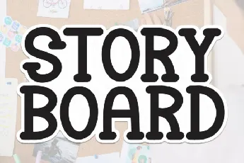 Story Board Display font