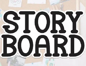 Story Board Display font