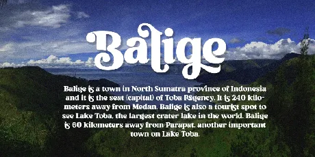 Balige font