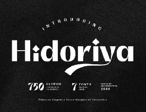 Hidoriya font