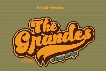 Grandes Vintage Bold Script font