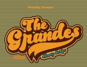 Grandes Vintage Bold Script font