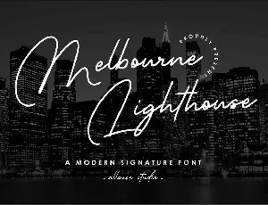 Melbourne Lighthouse font