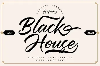 Black House font