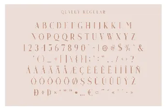 Qualey Free font