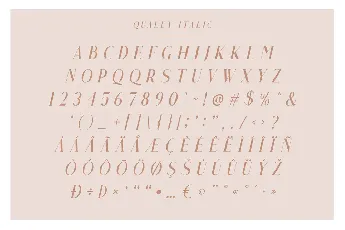 Qualey Free font