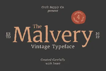 Malvery Serif font