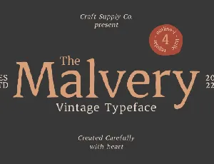 Malvery Serif font