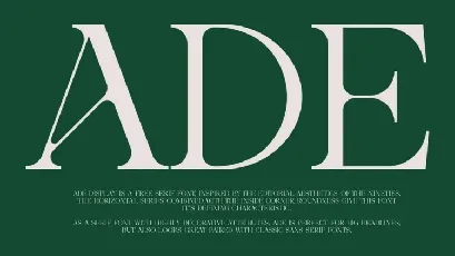 Ade Display font