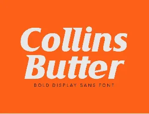 Collins Butter font