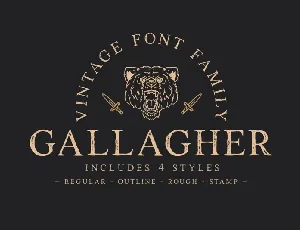 Gallagher font